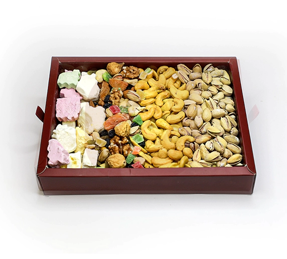 پک هدیه آجیل و بستنی خشک | پک گلستان لوکس 2