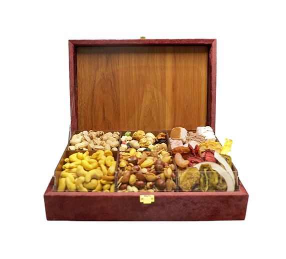 باکس هدیه آجیل شب یلدا سپیدار لوکس