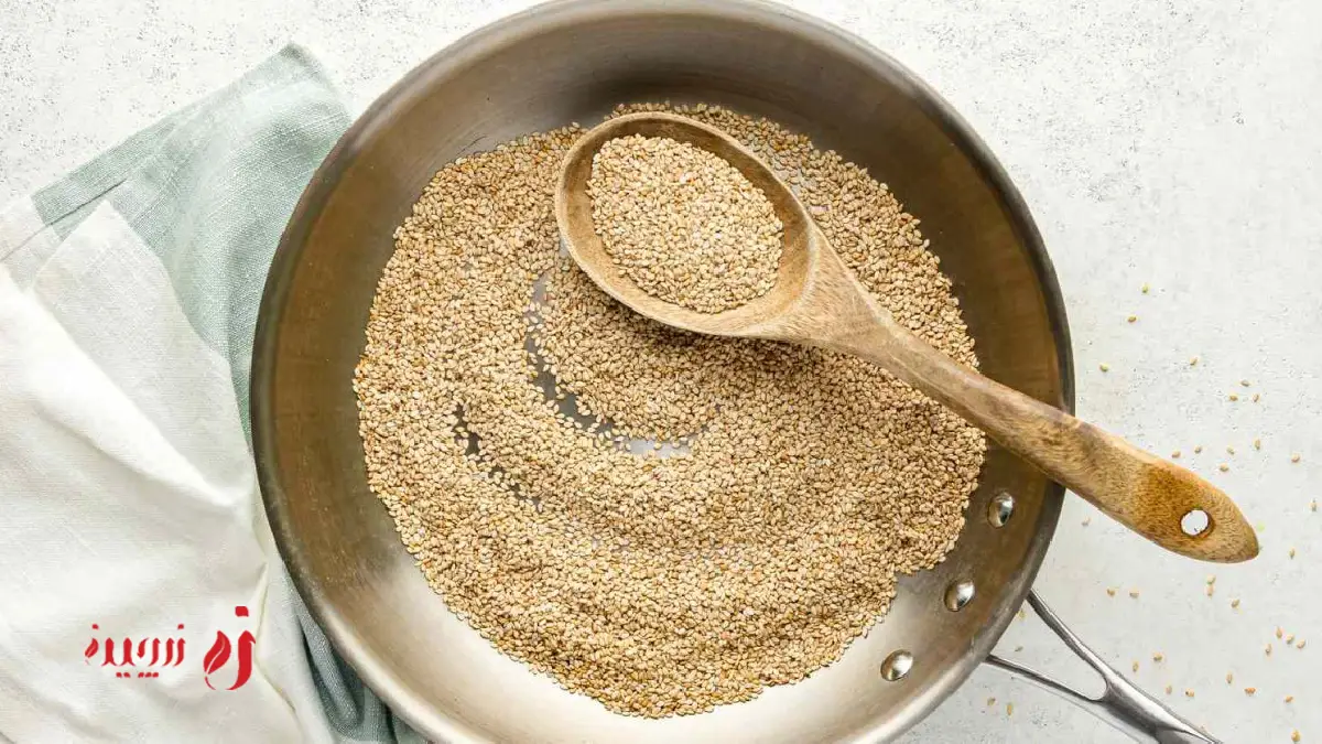 کنجد بو داده برای ارده