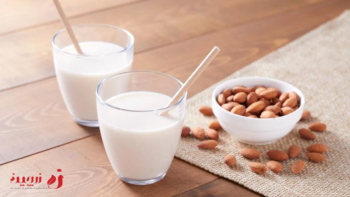 تهیه شیر بادام