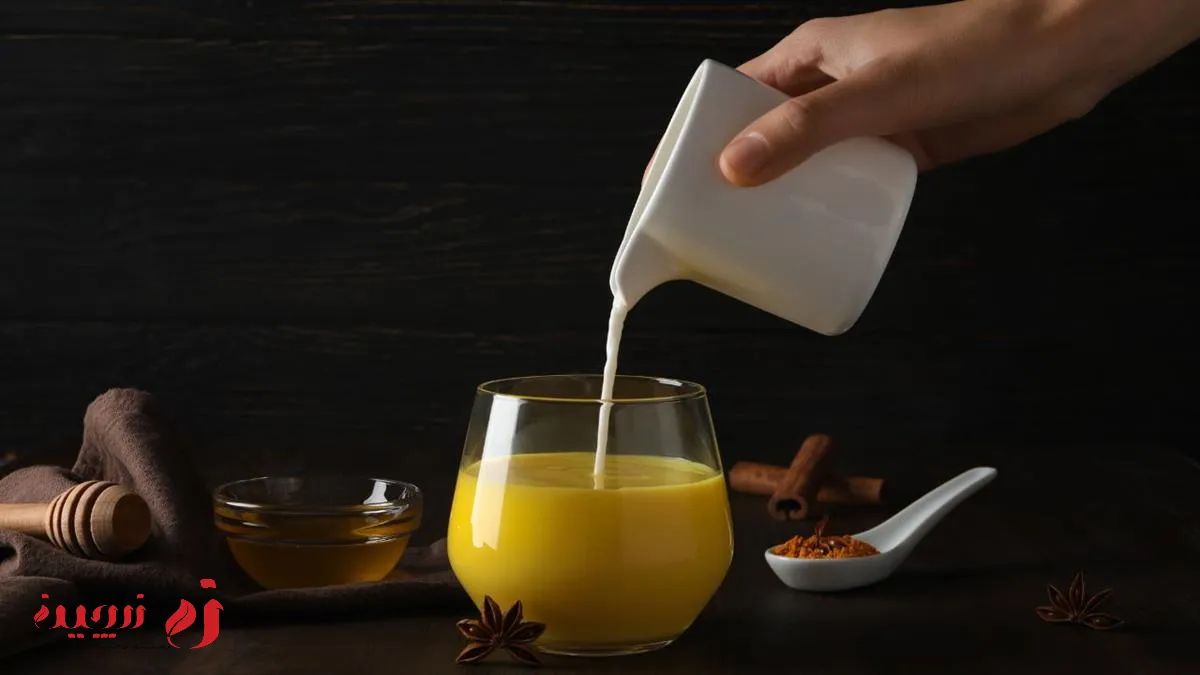 خواص شیر زردچوبه برای مغز