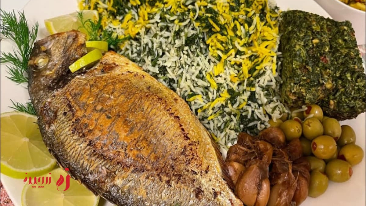 سبزی‌پلو با ماهی