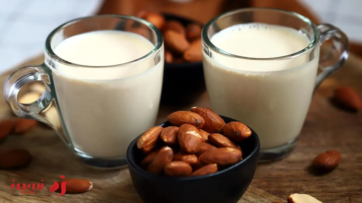 طرز تهیه شیر بادام