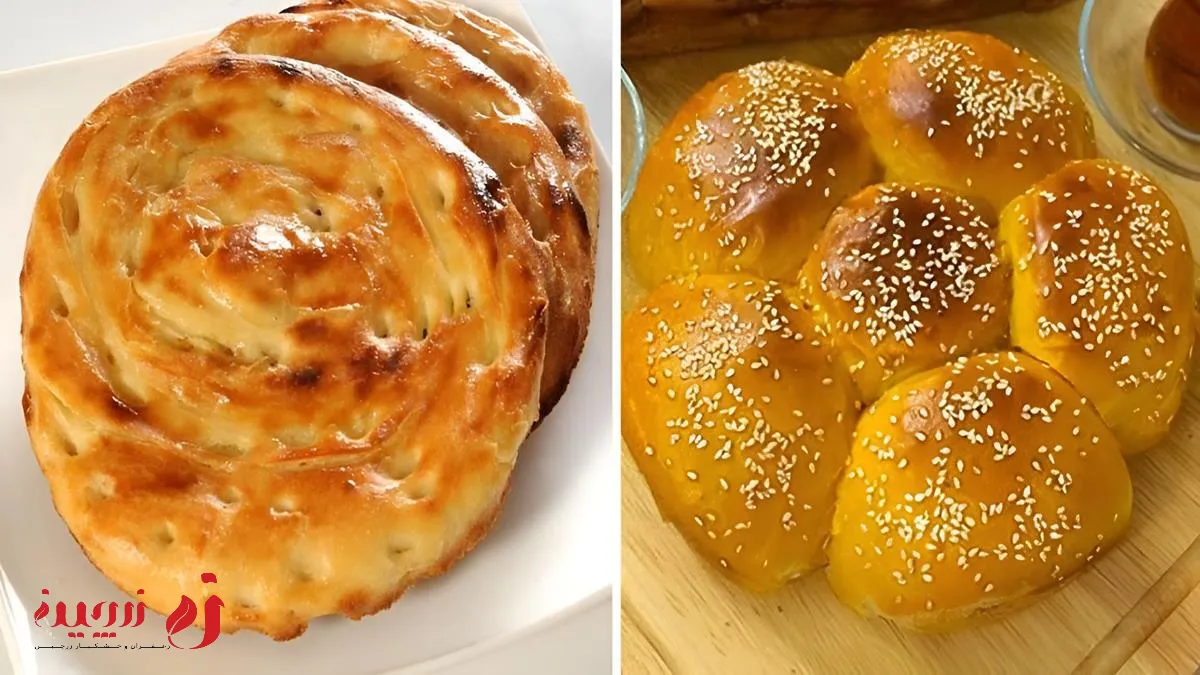 تهیه نان شیرمال 