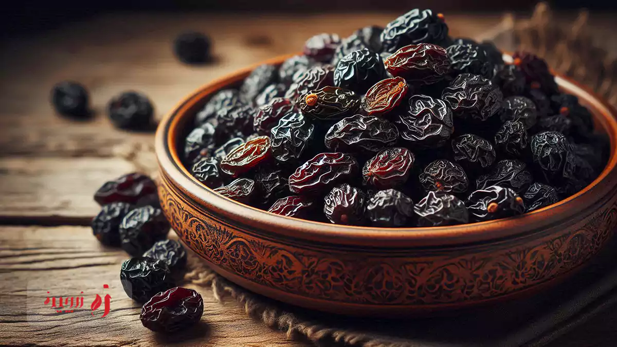 کشمش میوه خشک انگور سبز و مویز میوه خشک انگور شاهانی است