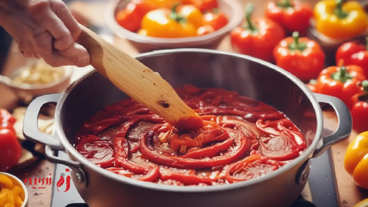 افزودن رب گوجه فرنگی