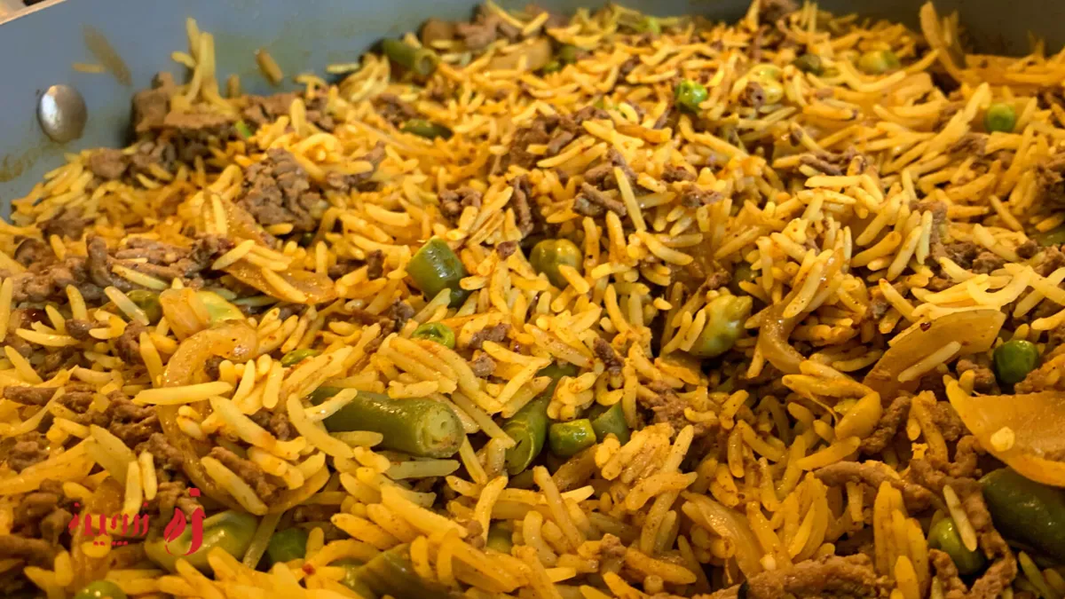 تهیه لوبیا پلوی مجلسی 