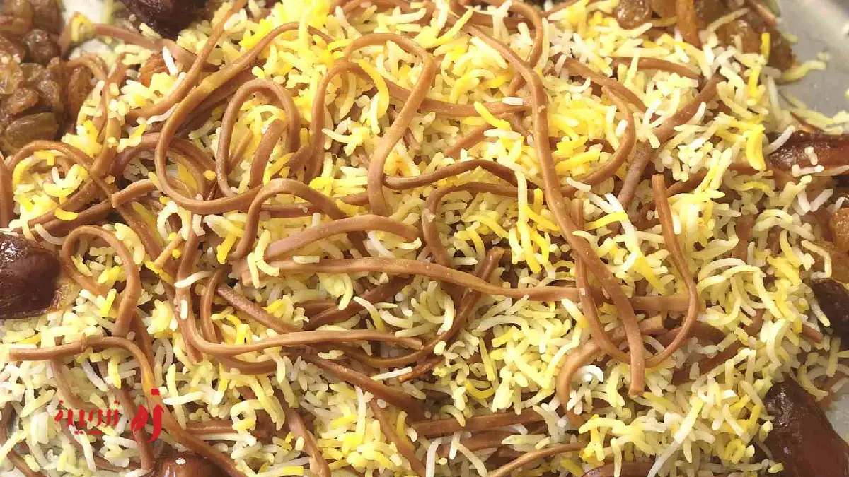 مراحل پخت رشته پلو
