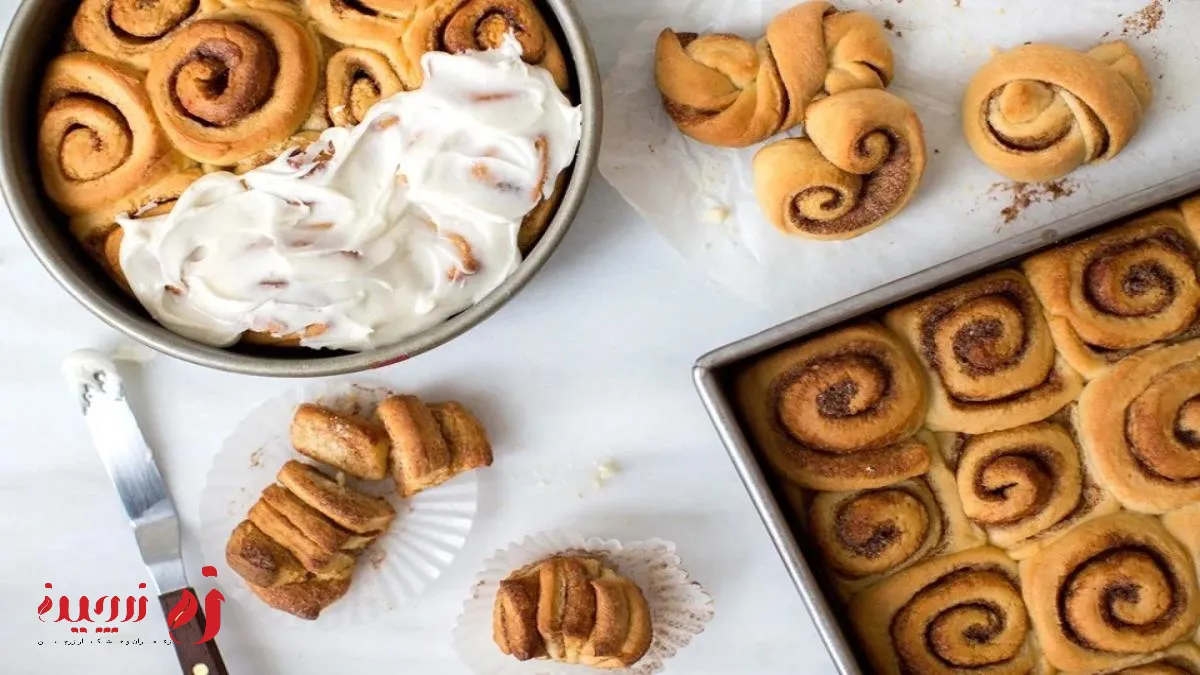 طرز تهیه نان رول دارچینی