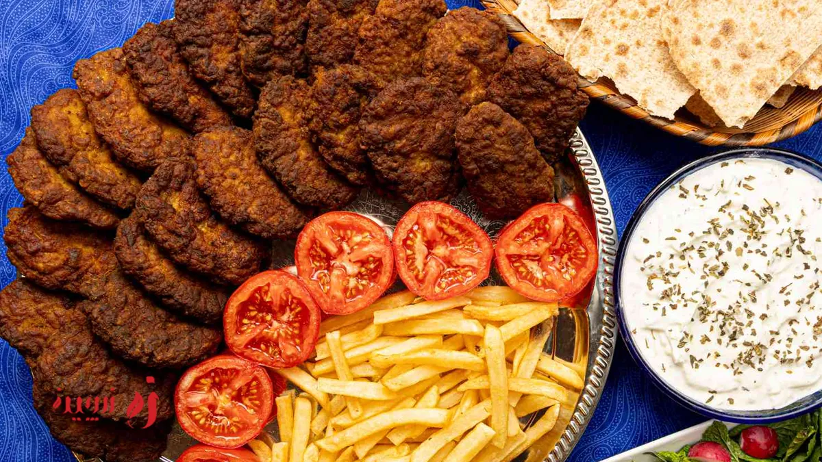 تزیین کتلت و سرو آن