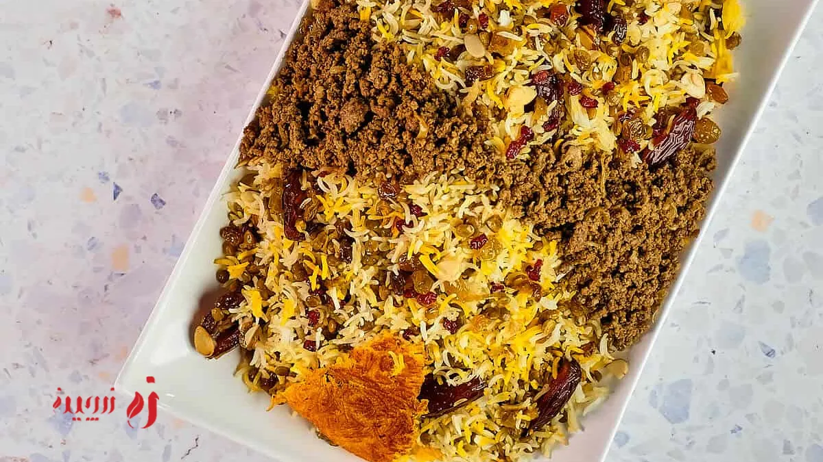 تهیه عدس پلو به سبک مجلسی