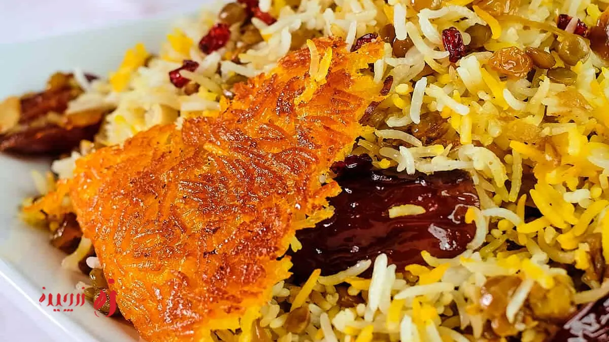دستور عدس پلو مجلسی